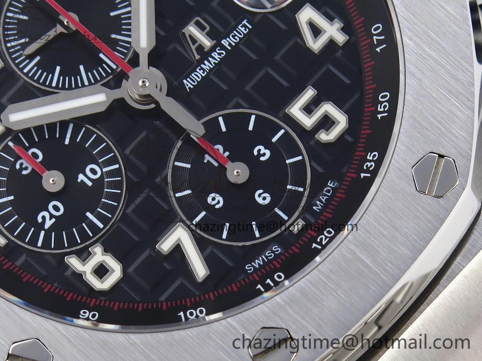 SmoothTexture Royal Oak Offshore 42mm SS APF 1:1 Best Edition Black Dial on SS Bracelet A 4535