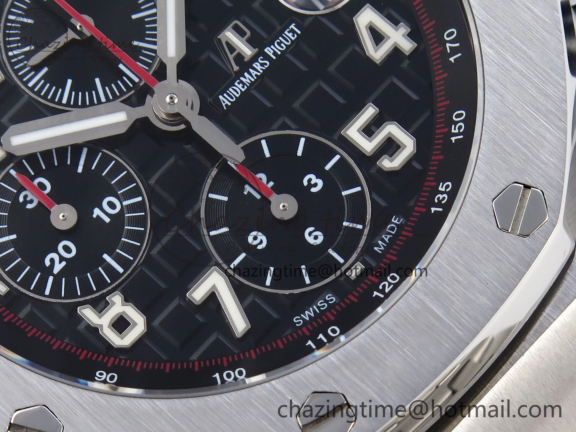 SmoothTexture Royal Oak Offshore 42mm SS APF 1:1 Best Edition Black Dial on SS Bracelet A 4535