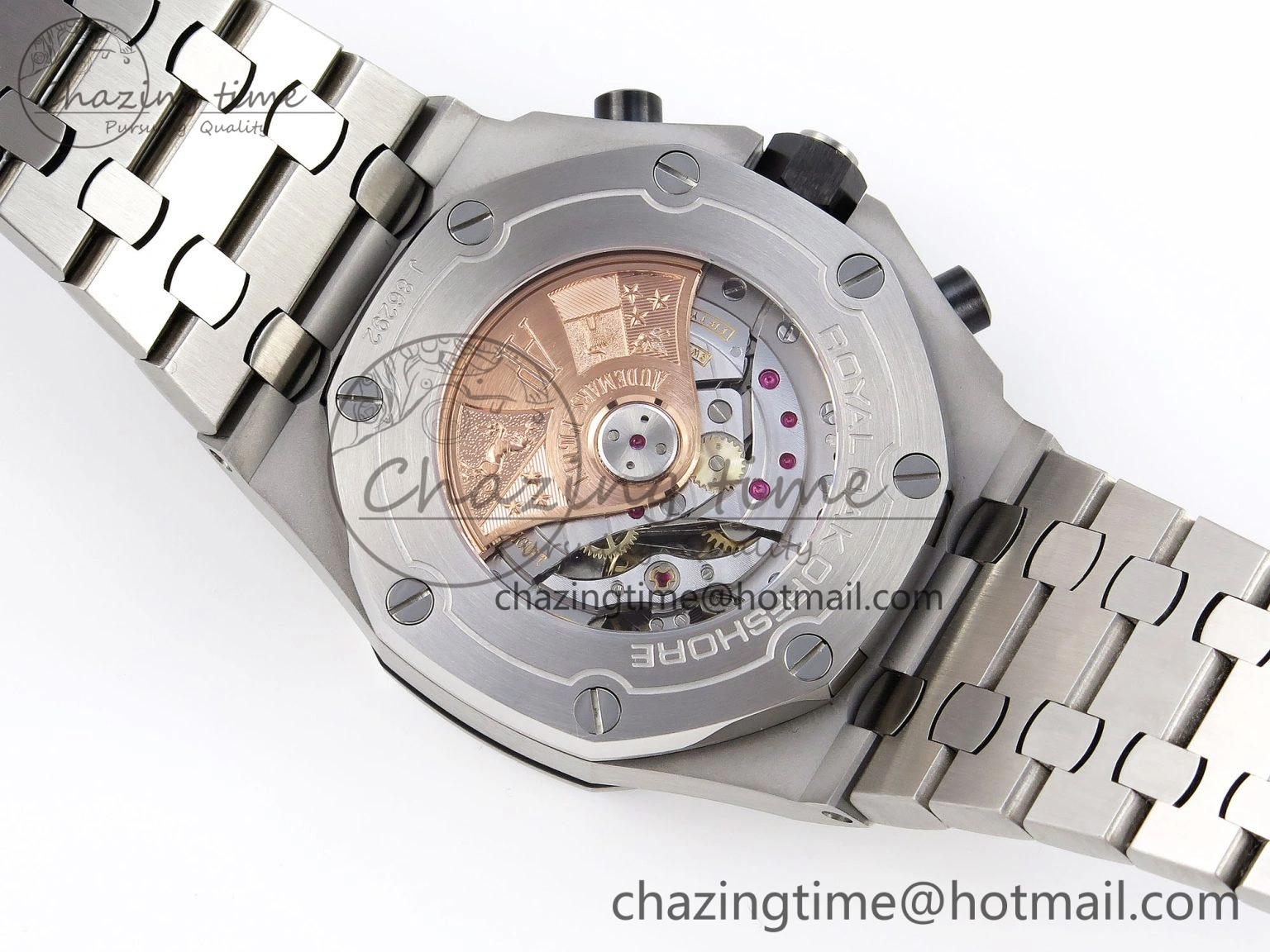SmoothTexture Royal Oak Offshore 42mm SS APF 1:1 Best Edition Black Dial on SS Bracelet A 4535