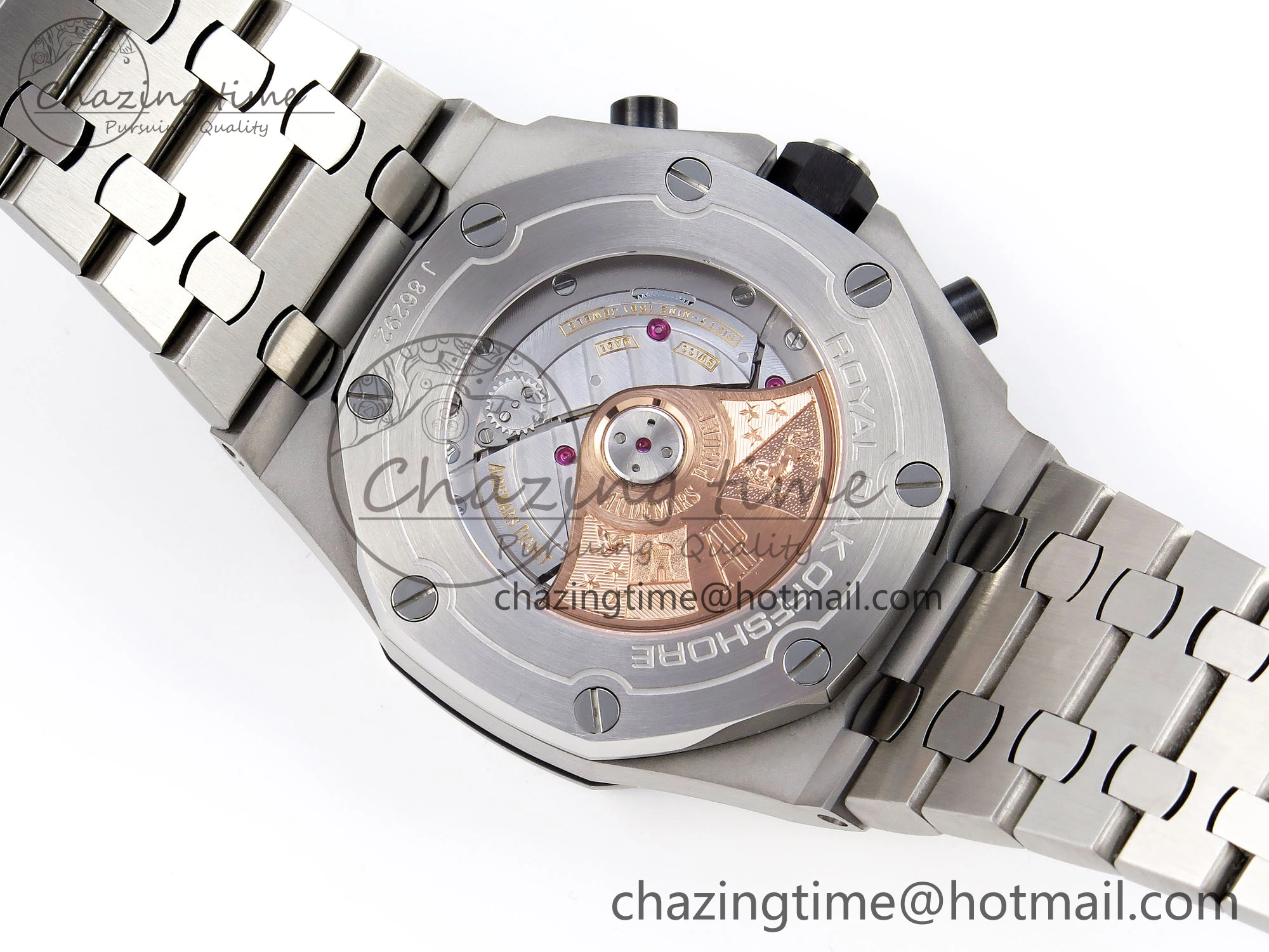SmoothTexture Royal Oak Offshore 42mm SS APF 1:1 Best Edition Black Dial on SS Bracelet A 4535
