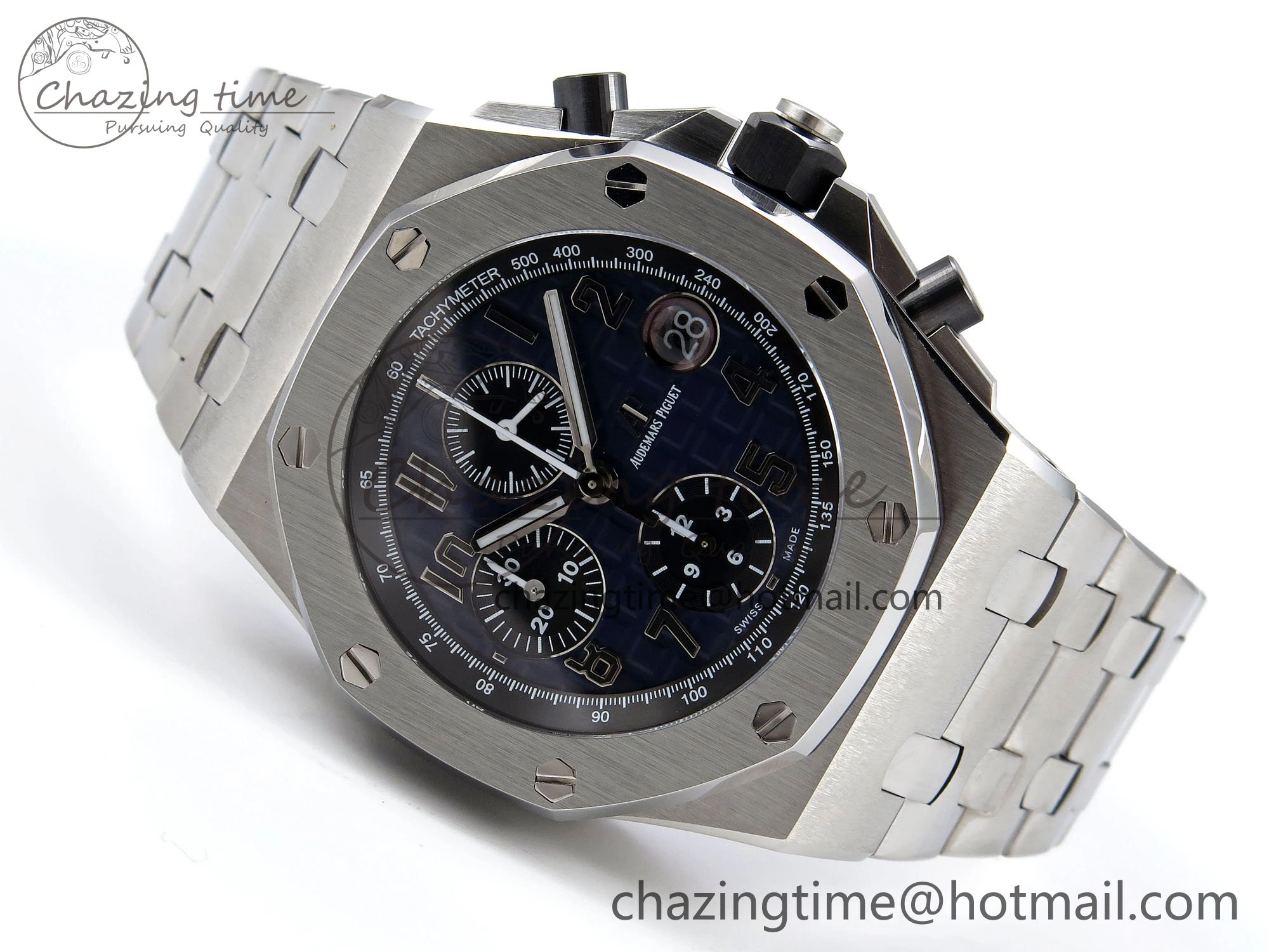 Royal Oak Offshore 42mm SS APF 1:1 Best Edition Blue Dial on SS Bracelet A Bold 4454