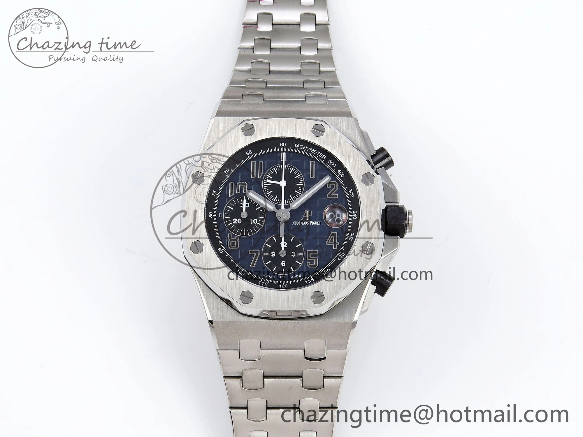 Royal Oak Offshore 42mm SS APF 1:1 Best Edition Blue Dial on SS Bracelet A Bold 4454
