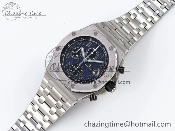 Royal Oak Offshore 42mm SS APF 1:1 Best Edition Blue Dial on SS Bracelet A Bold 4454