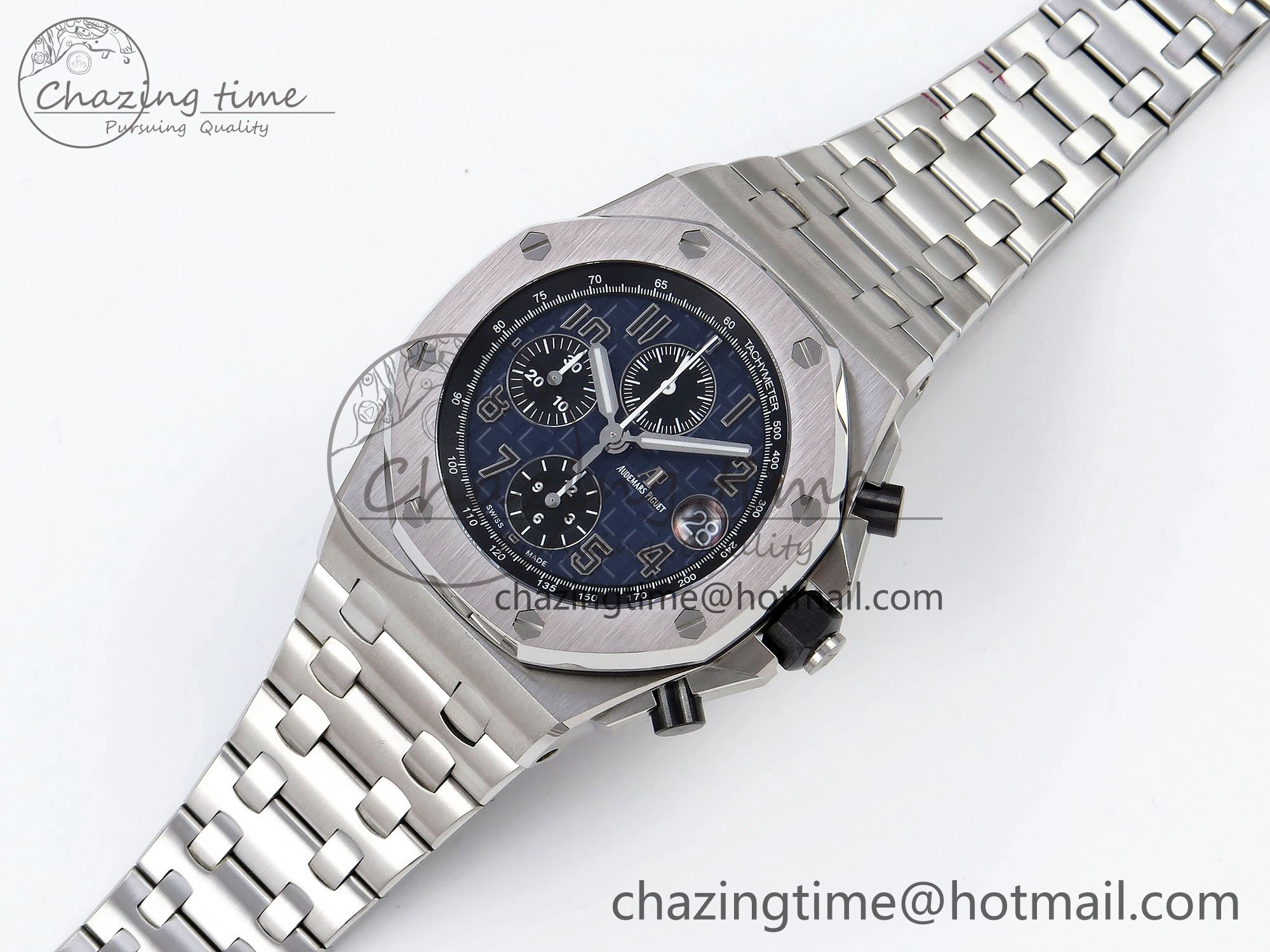 Royal Oak Offshore 42mm SS APF 1:1 Best Edition Blue Dial on SS Bracelet A Bold 4454