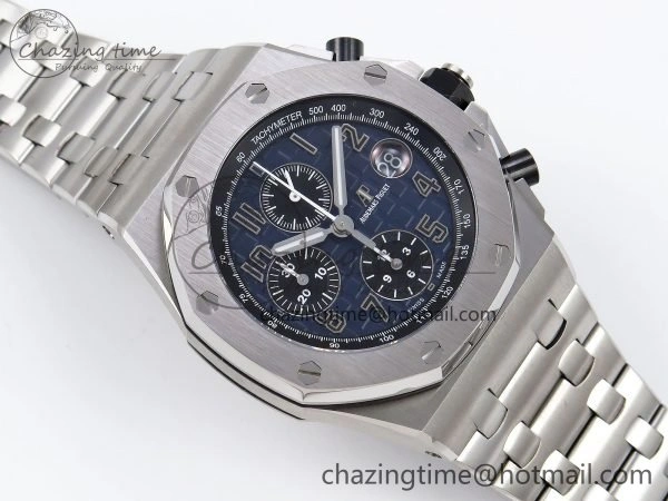 Royal Oak Offshore 42mm SS APF 1:1 Best Edition Blue Dial on SS Bracelet A Bold 4454