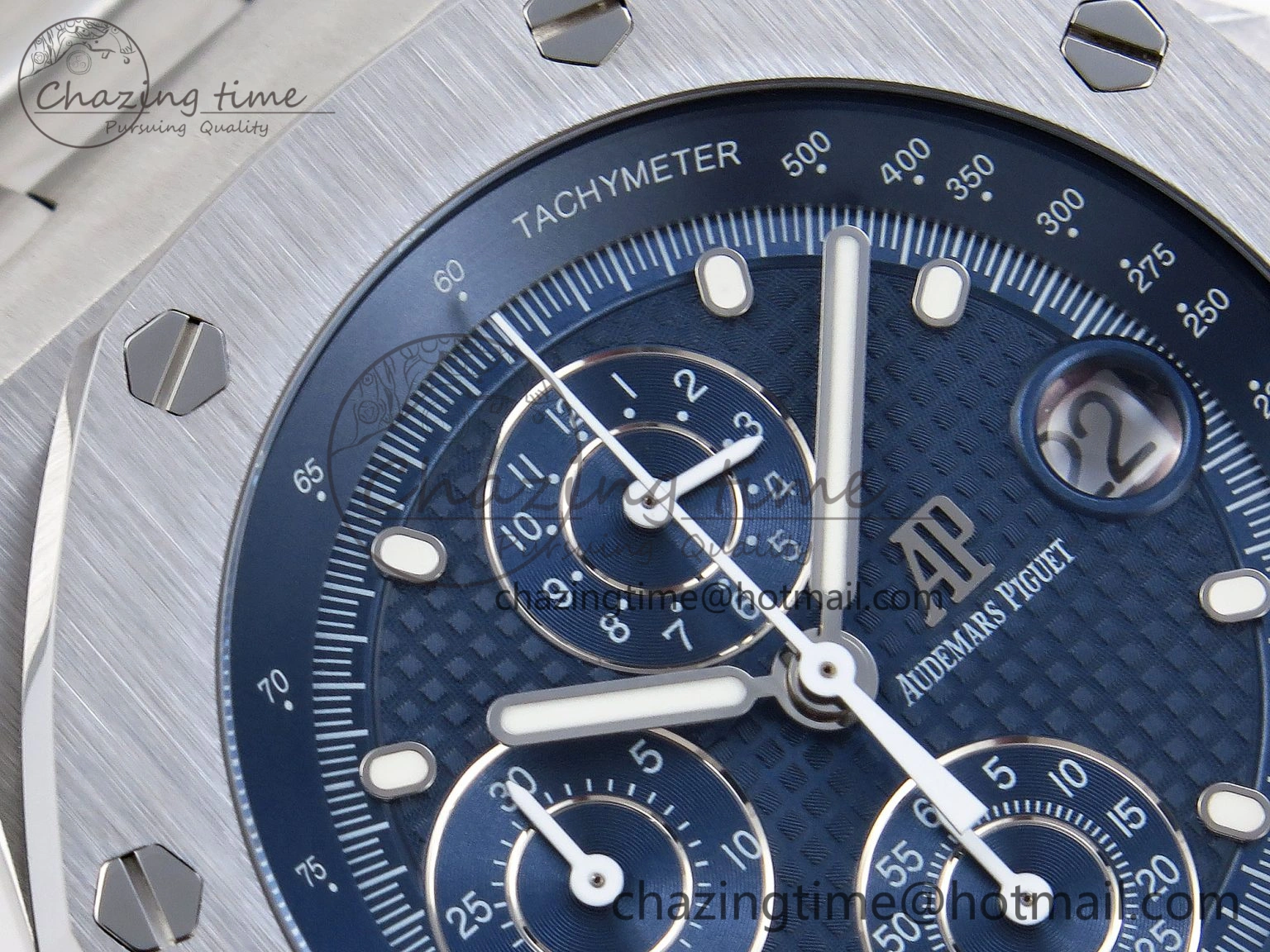 ModernLook Royal Oak Offshore 42mm SS APF 1:1 Best Edition Blue Dial on SS Bracelet Strap A 4537