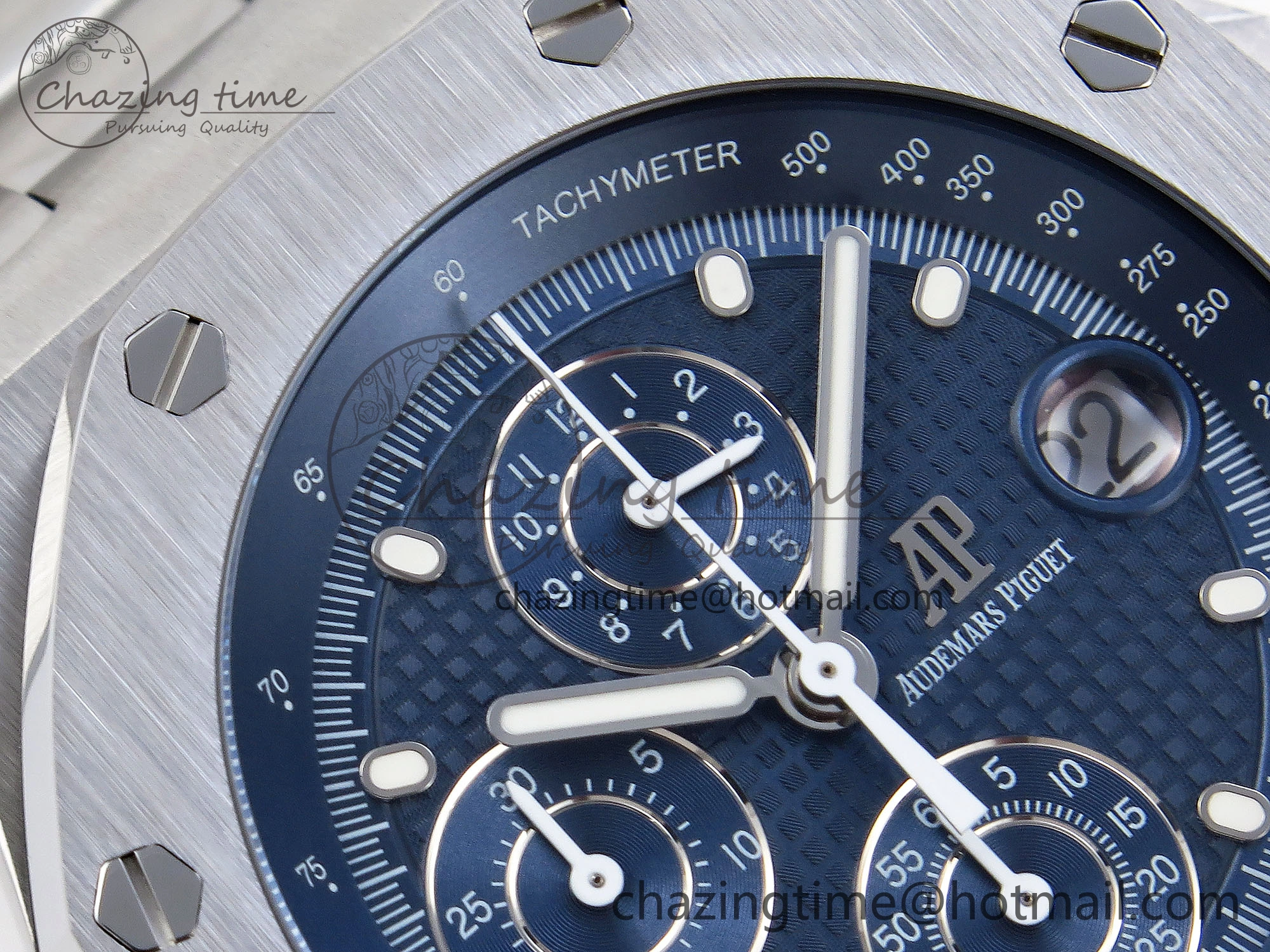 ModernLook Royal Oak Offshore 42mm SS APF 1:1 Best Edition Blue Dial on SS Bracelet Strap A 4537