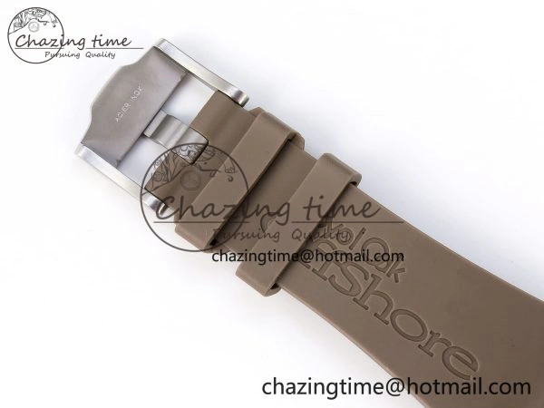 Royal Oak Offshore 42mm SS APF 1:1 Best Edition Brown Dial Ceramic Bezel on Gray Rubber Strap A RelaxedFit 4528