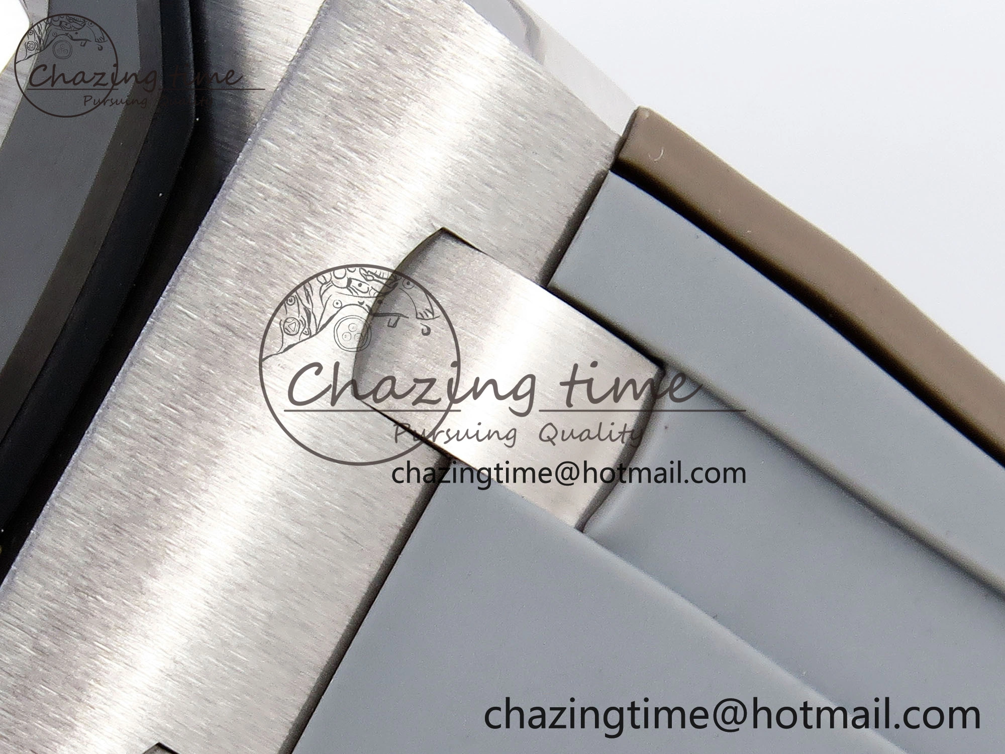 Royal Oak Offshore 42mm SS APF 1:1 Best Edition Brown Dial Ceramic Bezel on Gray Rubber Strap A RelaxedFit 4528