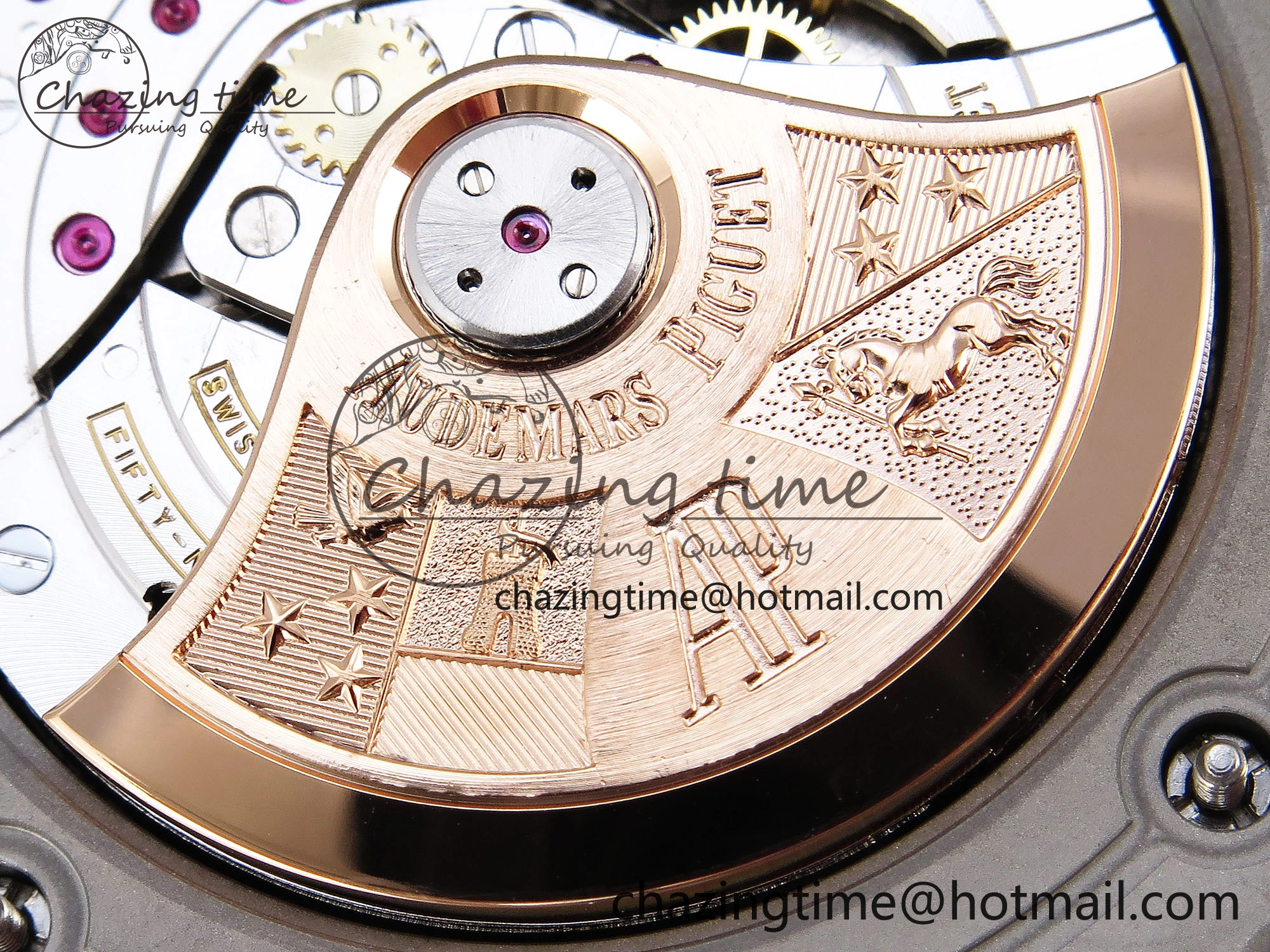 Royal Oak Offshore 42mm SS APF 1:1 Best Edition Brown Dial Ceramic Bezel on Gray Rubber Strap A RelaxedFit 4528