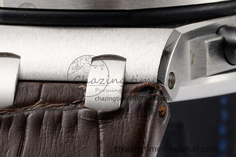 Soft Royal Oak Offshore 42mm SS APF 1:1 Best Edition Brown Dial on Brown Leather Strap A 4620