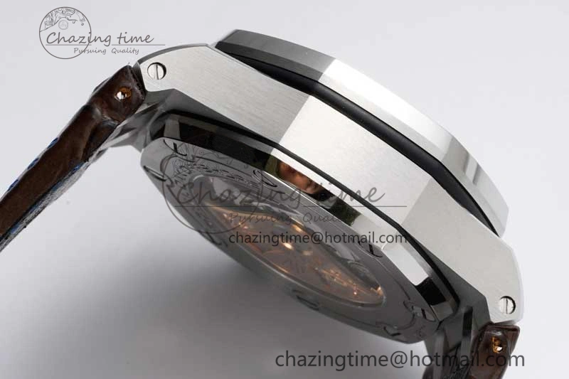 Soft Royal Oak Offshore 42mm SS APF 1:1 Best Edition Brown Dial on Brown Leather Strap A 4620