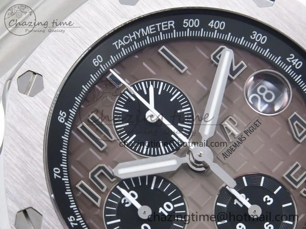Classic Royal Oak Offshore 42mm SS APF 1:1 Best Edition Brown Dial on SS Bracelet A 4456