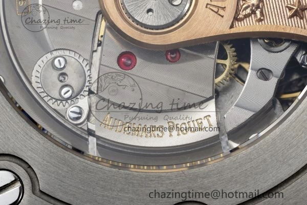 TravelReady Royal Oak Offshore 42mm SS APF 1:1 Best Edition Cream Dial on Brown Leather Strap A 4669