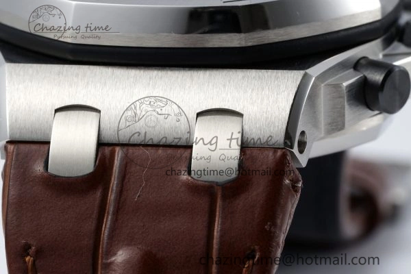 TravelReady Royal Oak Offshore 42mm SS APF 1:1 Best Edition Cream Dial on Brown Leather Strap A 4669
