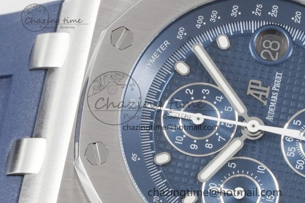Royal Oak Offshore 42mm SS APF 1:1 Best Edition Deep Blue Dial on Deep Blue Rubber Strap A ModernLook 4624