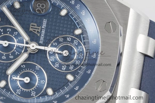 Royal Oak Offshore 42mm SS APF 1:1 Best Edition Deep Blue Dial on Deep Blue Rubber Strap A ModernLook 4624