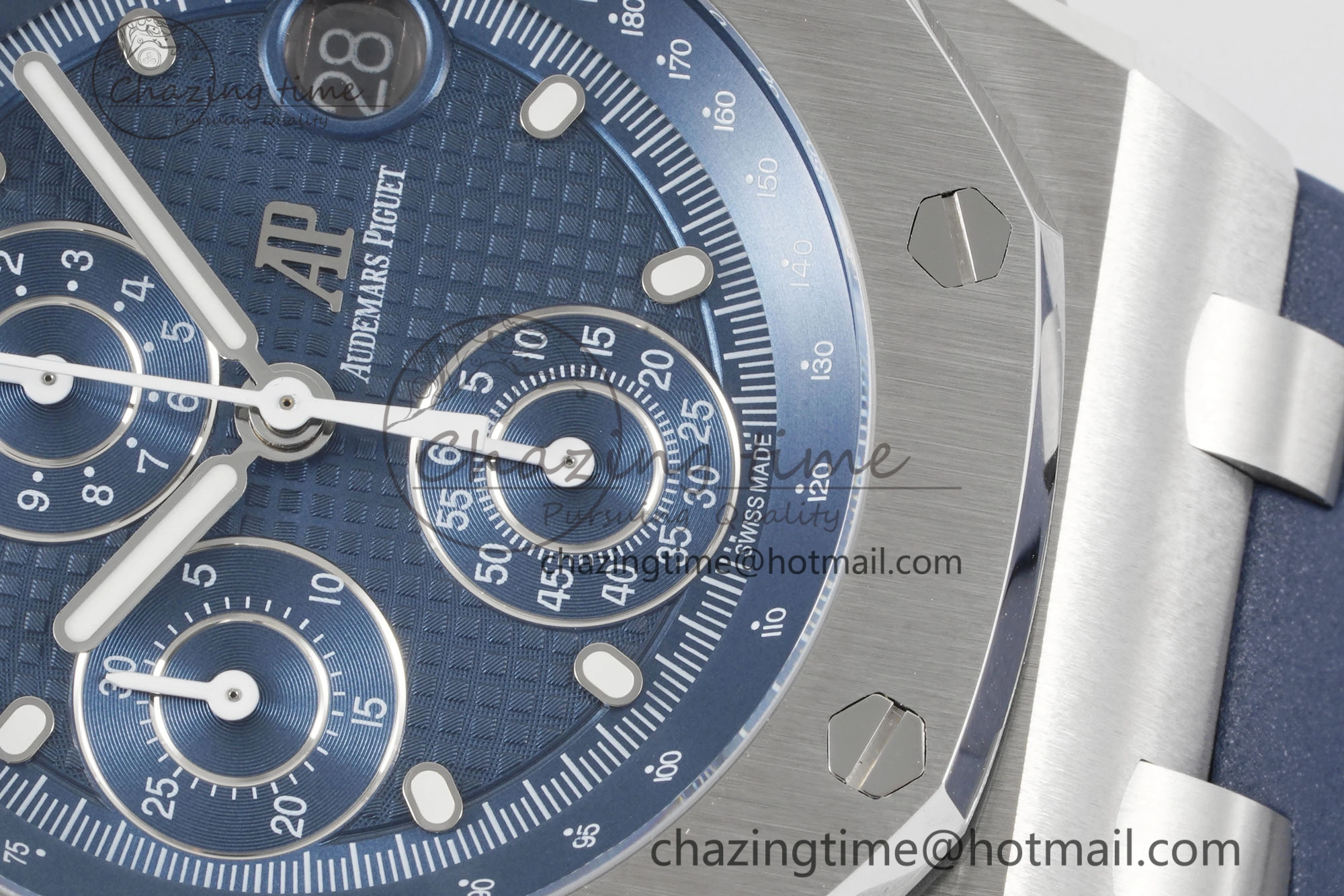 Royal Oak Offshore 42mm SS APF 1:1 Best Edition Deep Blue Dial on Deep Blue Rubber Strap A ModernLook 4624