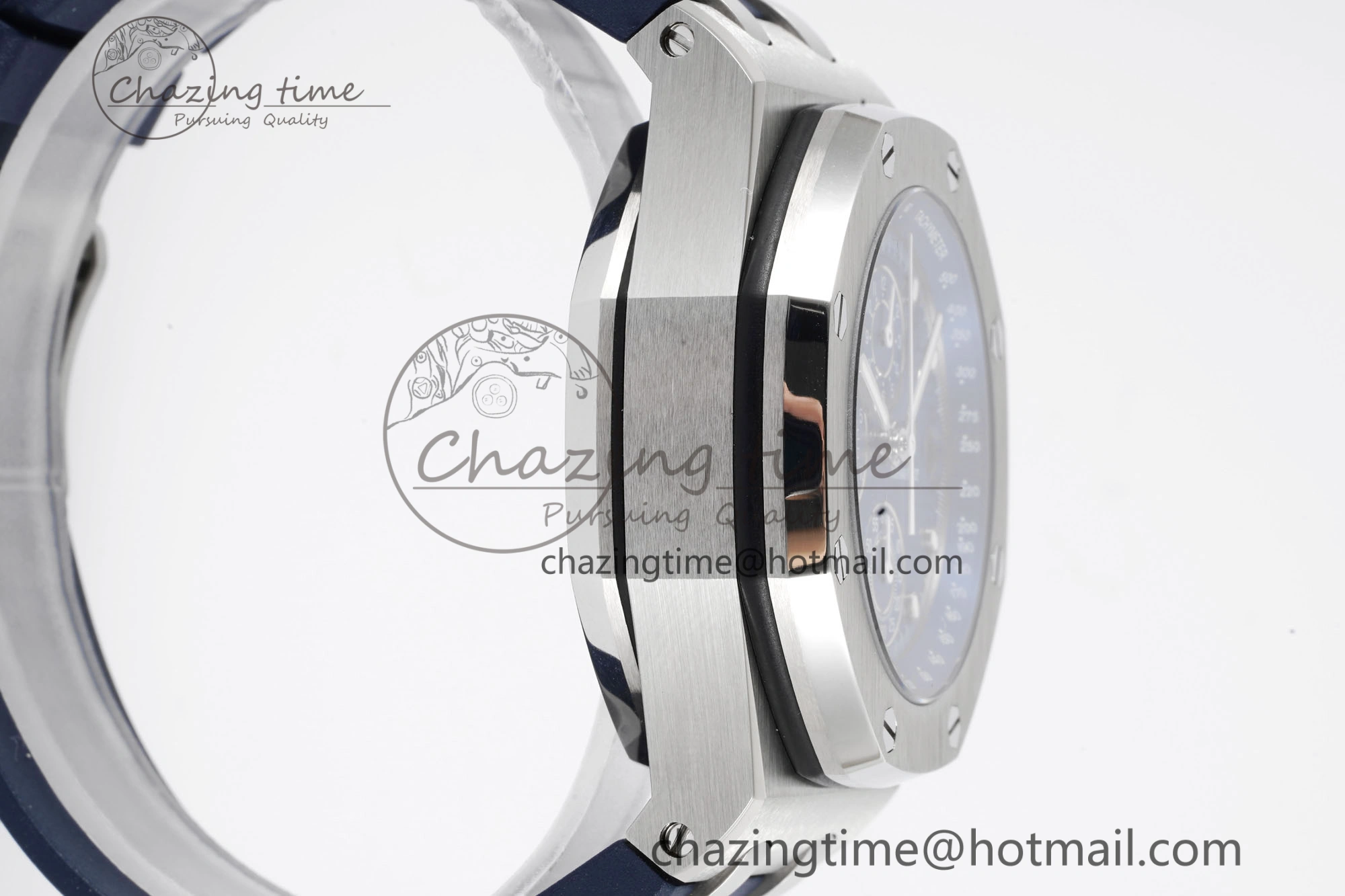 Royal Oak Offshore 42mm SS APF 1:1 Best Edition Deep Blue Dial on Deep Blue Rubber Strap A ModernLook 4624