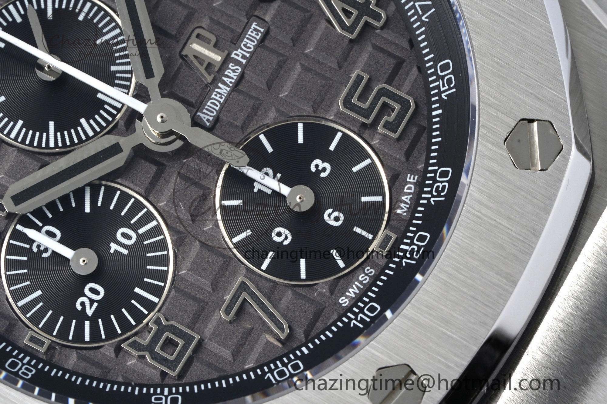 UrbanChic Royal Oak Offshore 42mm SS APF 1:1 Best Edition Gray Dial on Black Leather Strap A 4670