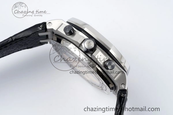 UrbanChic Royal Oak Offshore 42mm SS APF 1:1 Best Edition Gray Dial on Black Leather Strap A 4670