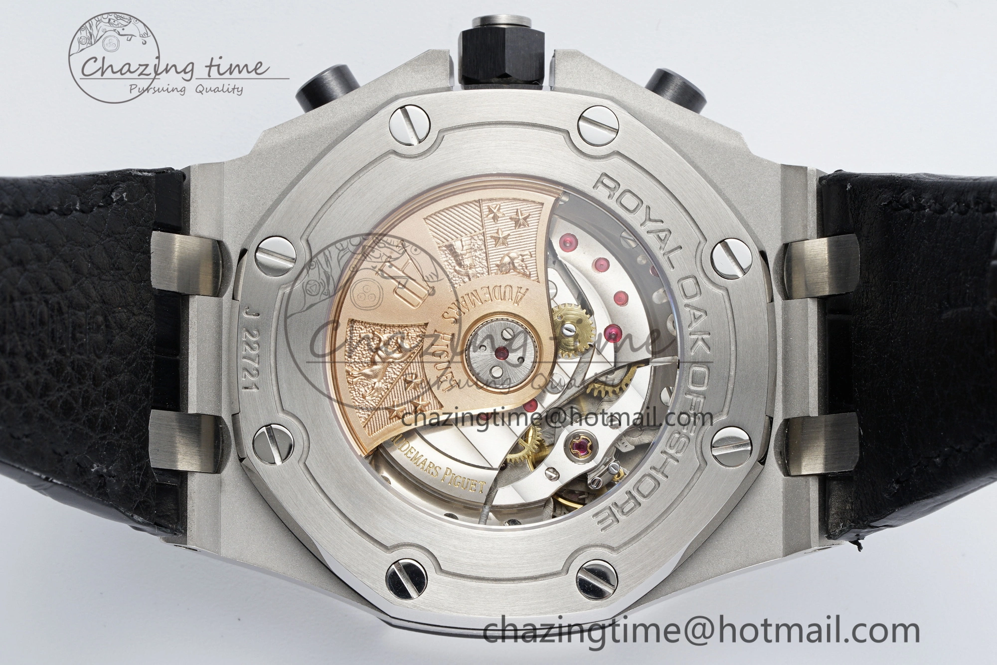 UrbanChic Royal Oak Offshore 42mm SS APF 1:1 Best Edition Gray Dial on Black Leather Strap A 4670