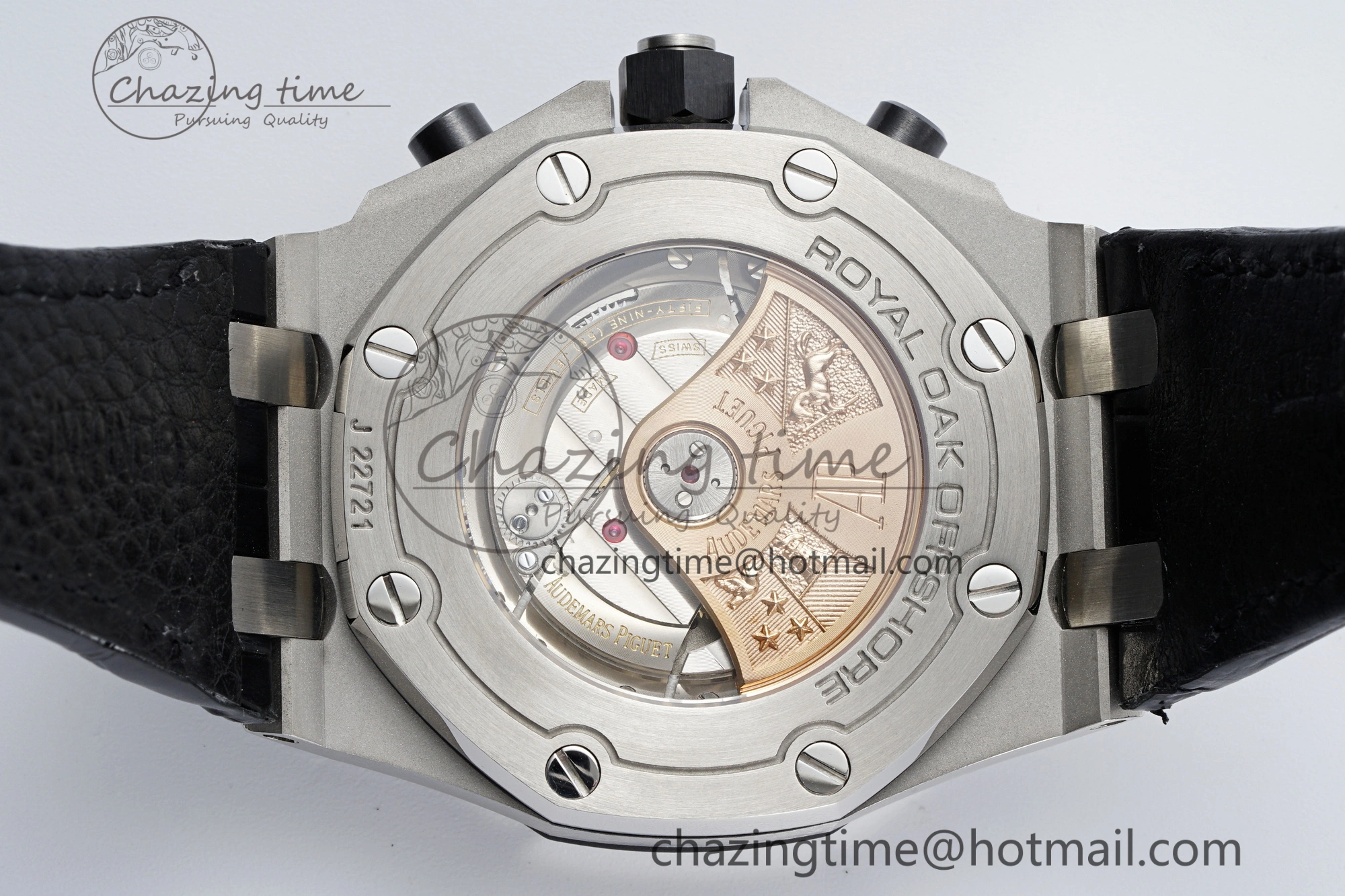 UrbanChic Royal Oak Offshore 42mm SS APF 1:1 Best Edition Gray Dial on Black Leather Strap A 4670