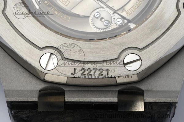 UrbanChic Royal Oak Offshore 42mm SS APF 1:1 Best Edition Gray Dial on Black Leather Strap A 4670
