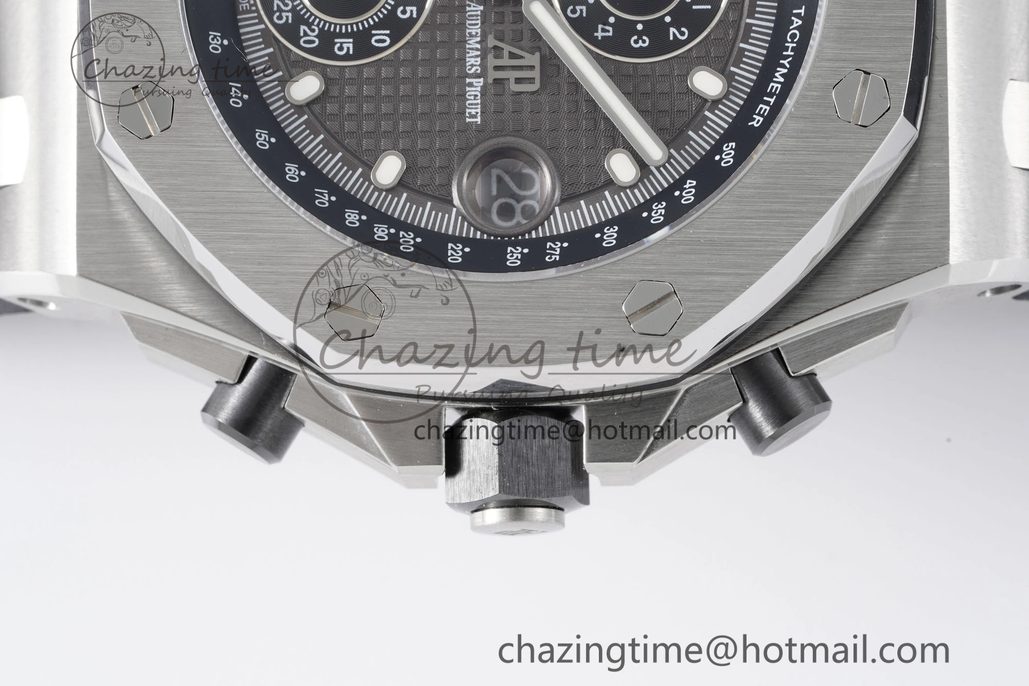 AllSeason Royal Oak Offshore 42mm SS APF 1:1 Best Edition Gray Dial on Black Rubber Strap A 4623