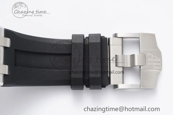 AllSeason Royal Oak Offshore 42mm SS APF 1:1 Best Edition Gray Dial on Black Rubber Strap A 4623
