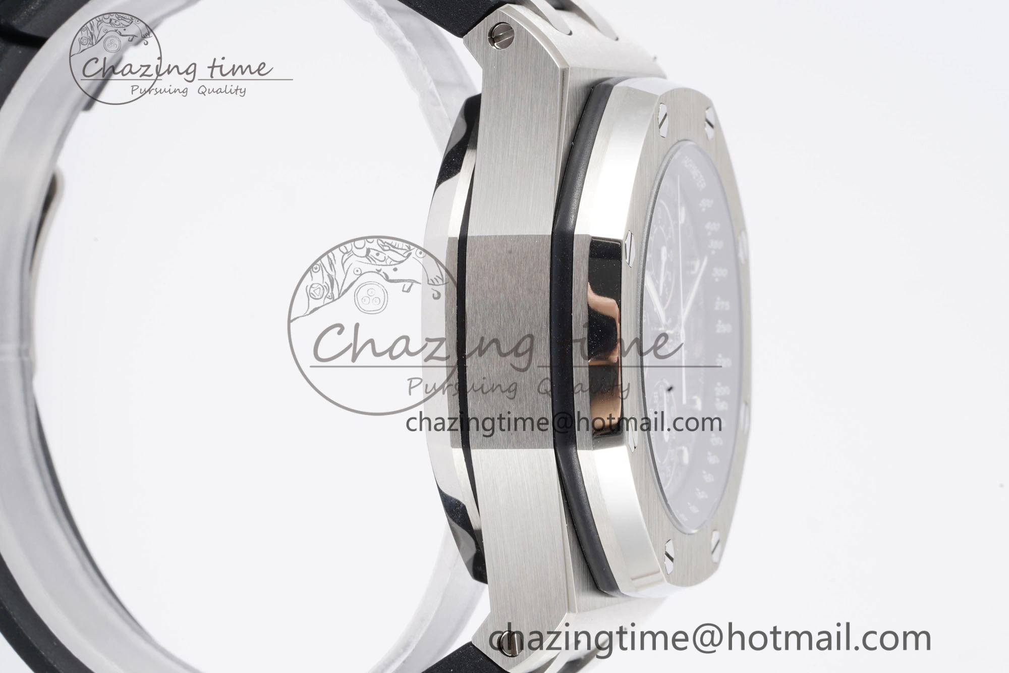 AllSeason Royal Oak Offshore 42mm SS APF 1:1 Best Edition Gray Dial on Black Rubber Strap A 4623
