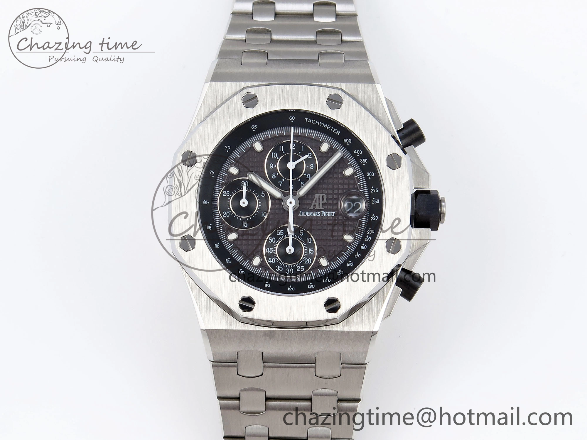 Royal Oak Offshore 42mm SS APF 1:1 Best Edition Gray Dial on SS Bracelet Strap A Sophisticated 4531