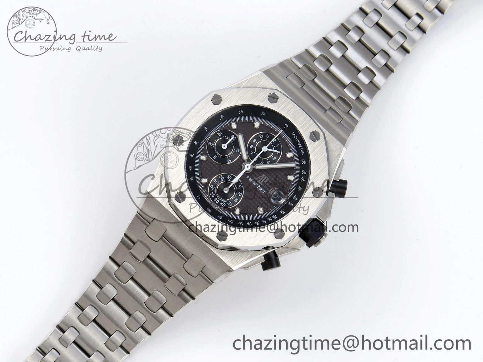 Royal Oak Offshore 42mm SS APF 1:1 Best Edition Gray Dial on SS Bracelet Strap A Sophisticated 4531
