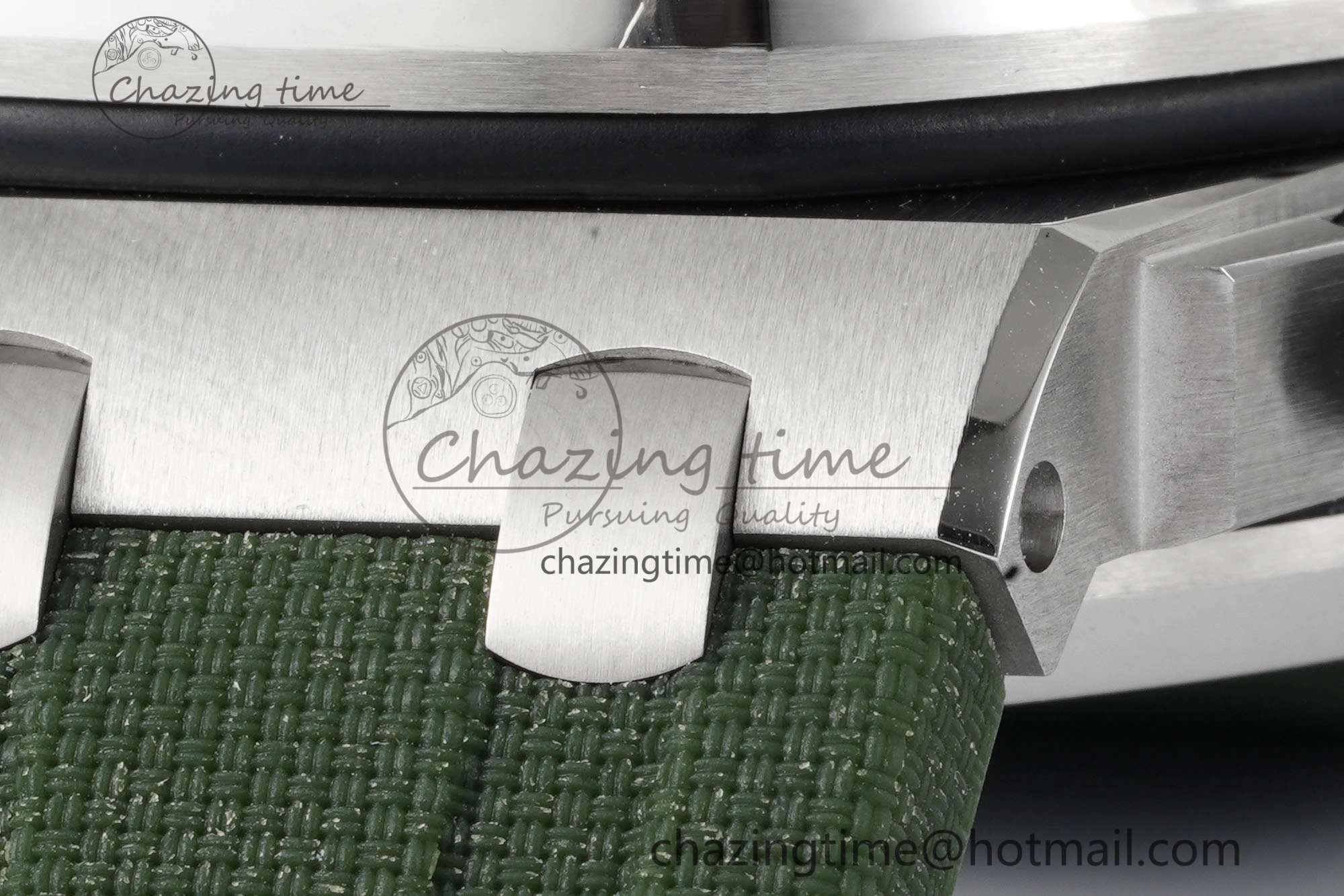 Royal Oak Offshore 42mm SS APF 1:1 Best Edition Green Dial on Green Rubber Strap A WaterResistant 4611