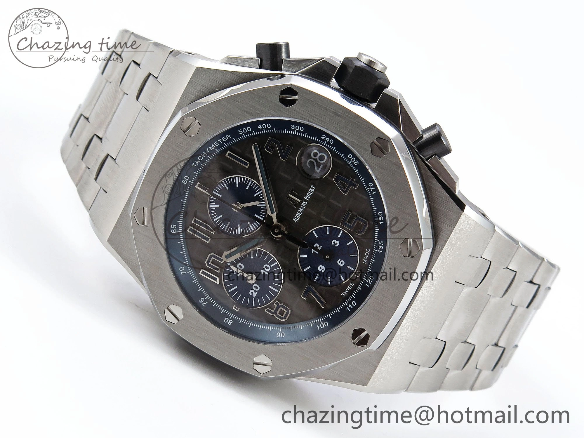 Royal Oak Offshore 42mm SS APF 1:1 Best Edition Grey Dial on SS Bracelet A Sporty 4455