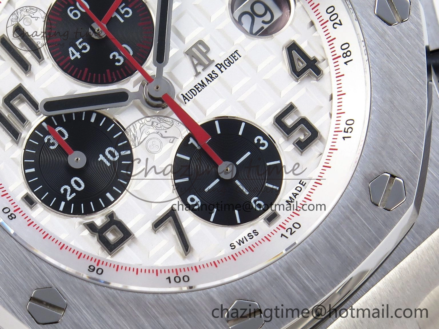 Royal Oak Offshore 42mm SS APF 1:1 Best Edition White Black Dial on SS Bracelet Strap A Contemporary 4536
