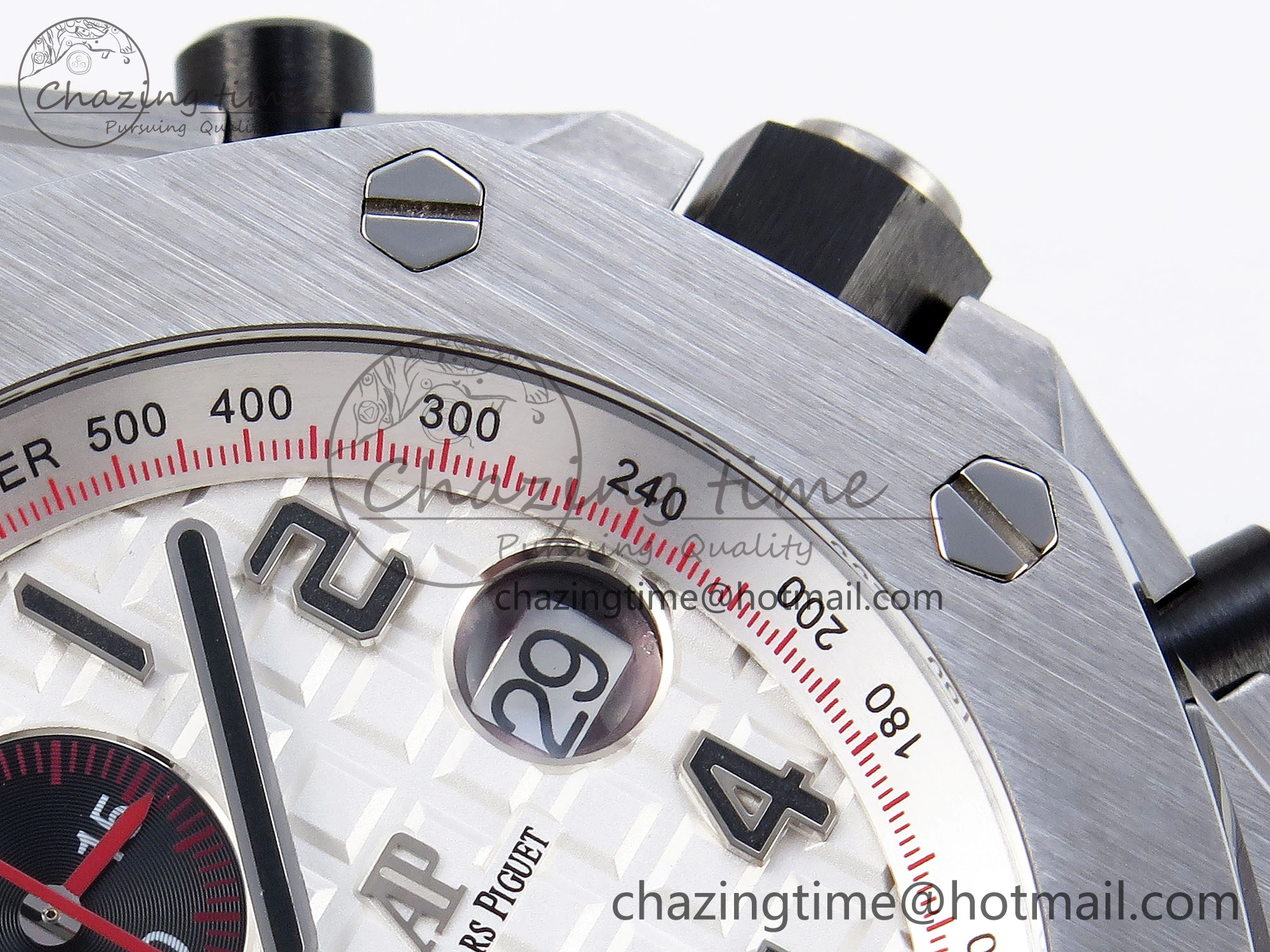 Royal Oak Offshore 42mm SS APF 1:1 Best Edition White Black Dial on SS Bracelet Strap A Contemporary 4536