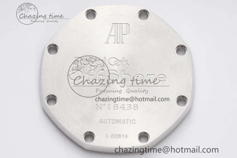 Royal Oak Offshore 42mm SS APF 1:1 Best Edition White Blue Dial on Blue Leather Strap A SportInspired 4616
