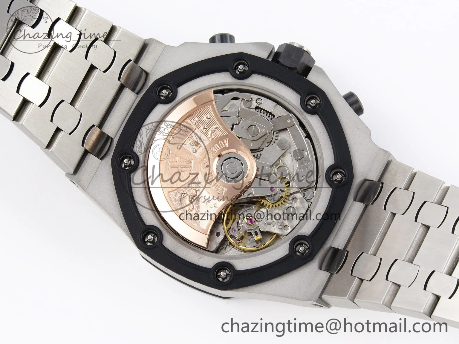 Neat Royal Oak Offshore 42mm SS APF 1:1 Best Edition White Silver Dial on SS Bracelet Strap A 4539