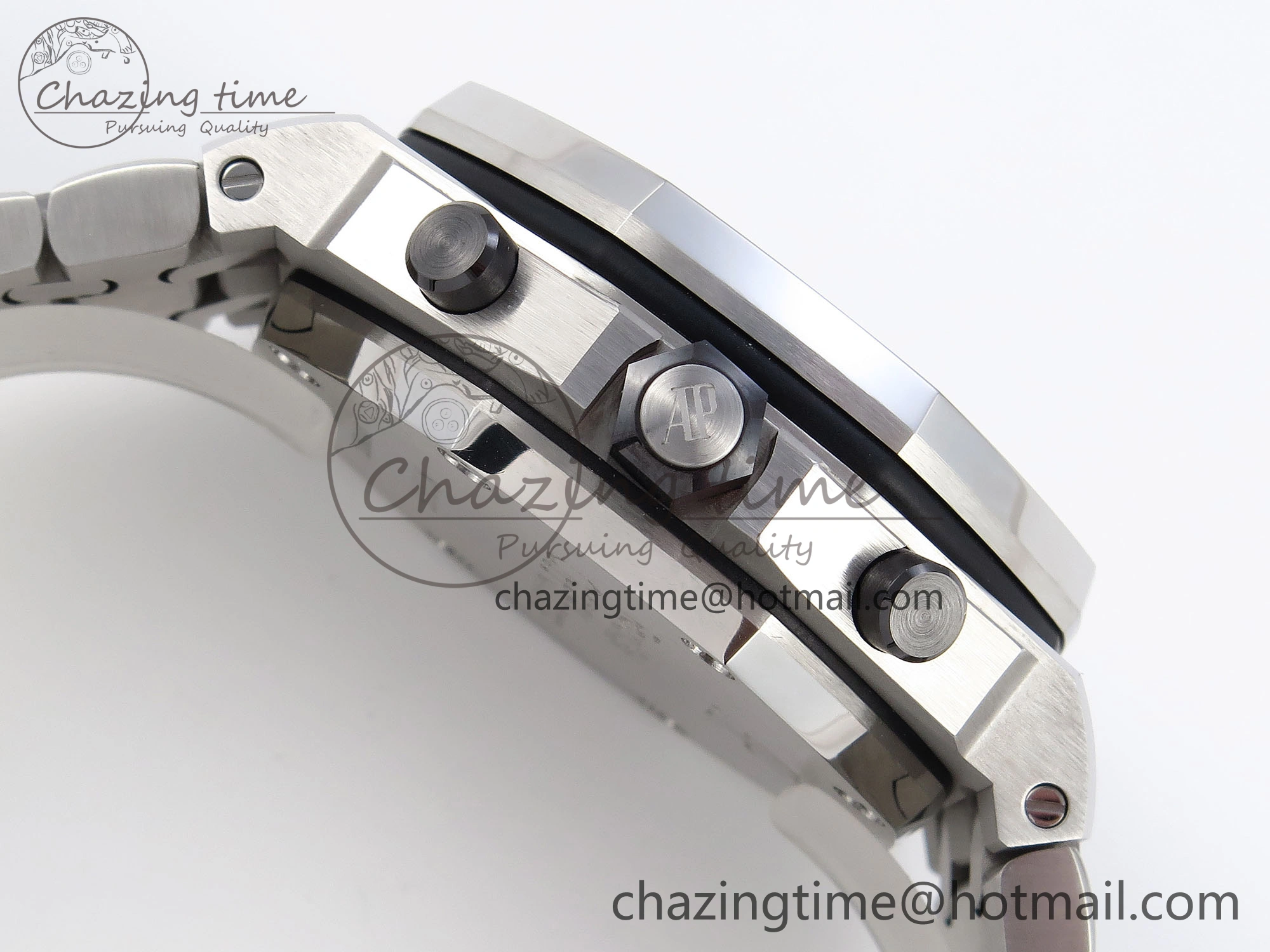 Neat Royal Oak Offshore 42mm SS APF 1:1 Best Edition White Silver Dial on SS Bracelet Strap A 4539
