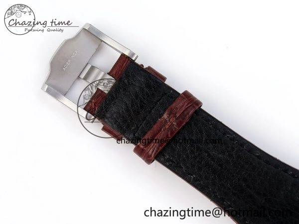 TechFriendly Royal Oak Offshore 42mm Safari SS APF 1:1 Best Edition White Dial on Brown Leather Strap A 4527