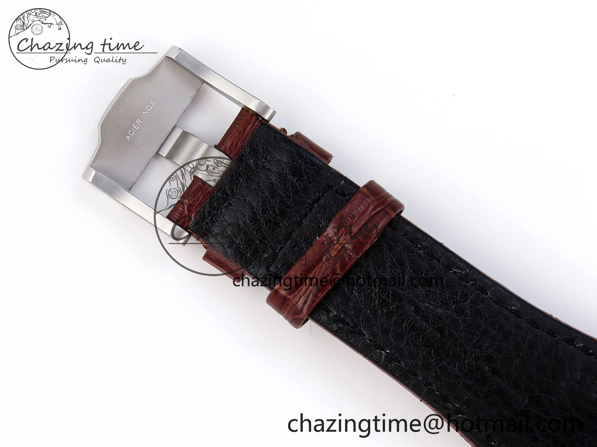 TechFriendly Royal Oak Offshore 42mm Safari SS APF 1:1 Best Edition White Dial on Brown Leather Strap A 4527