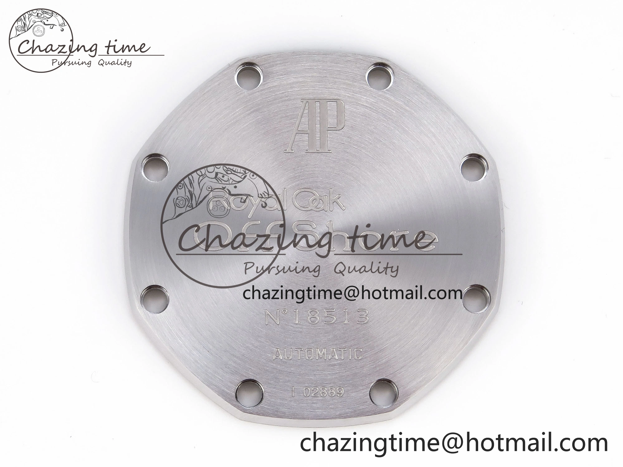 TechFriendly Royal Oak Offshore 42mm Safari SS APF 1:1 Best Edition White Dial on Brown Leather Strap A 4527