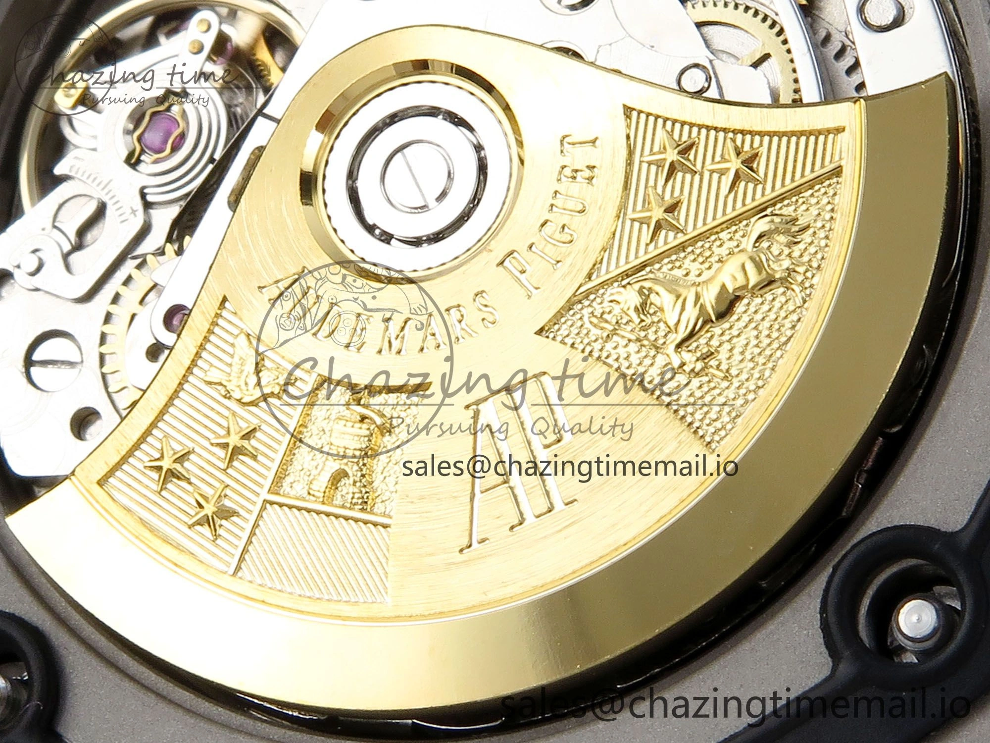 Royal Oak Offshore 42mm Volcano TKF Best Edition Black Dial on Black Leather Strap A Affordable 4353