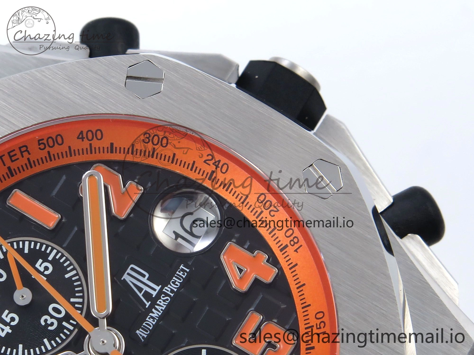 Royal Oak Offshore 42mm Volcano TKF Best Edition Black Dial on Black Leather Strap A Affordable 4353