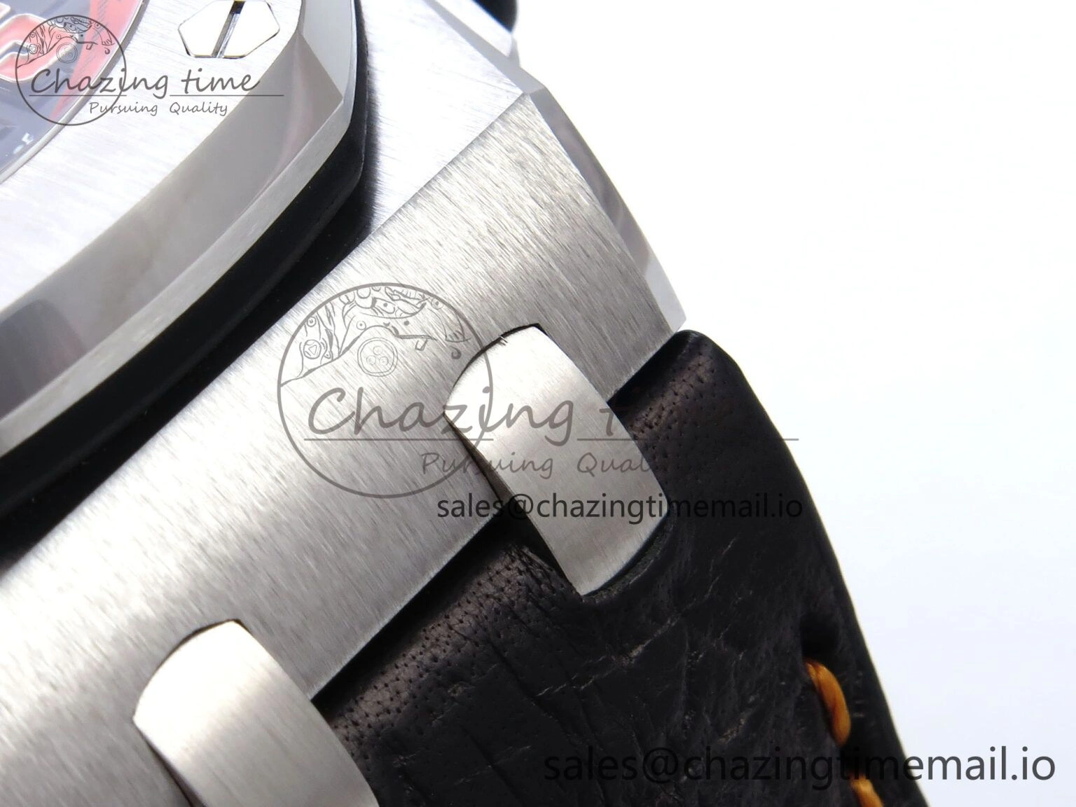 Royal Oak Offshore 42mm Volcano TKF Best Edition Black Dial on Black Leather Strap A Affordable 4353