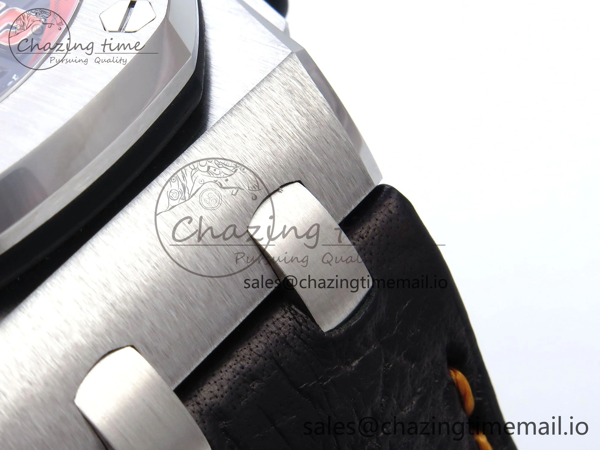 Royal Oak Offshore 42mm Volcano TKF Best Edition Black Dial on Black Leather Strap A Affordable 4353