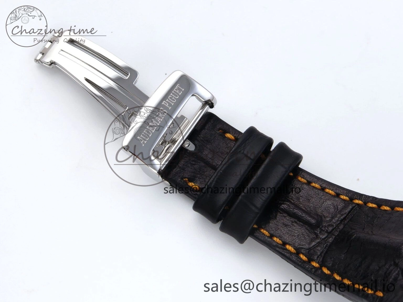 Royal Oak Offshore 42mm Volcano TKF Best Edition Black Dial on Black Leather Strap A Affordable 4353