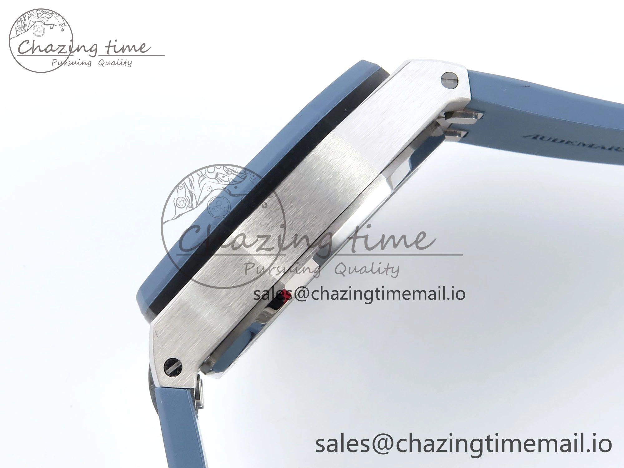 Royal Oak Offshore 43mm 15605SK APPF Best Edition Titanium Blue Dial on Blue Rubber Strap SA SunProtective 4277