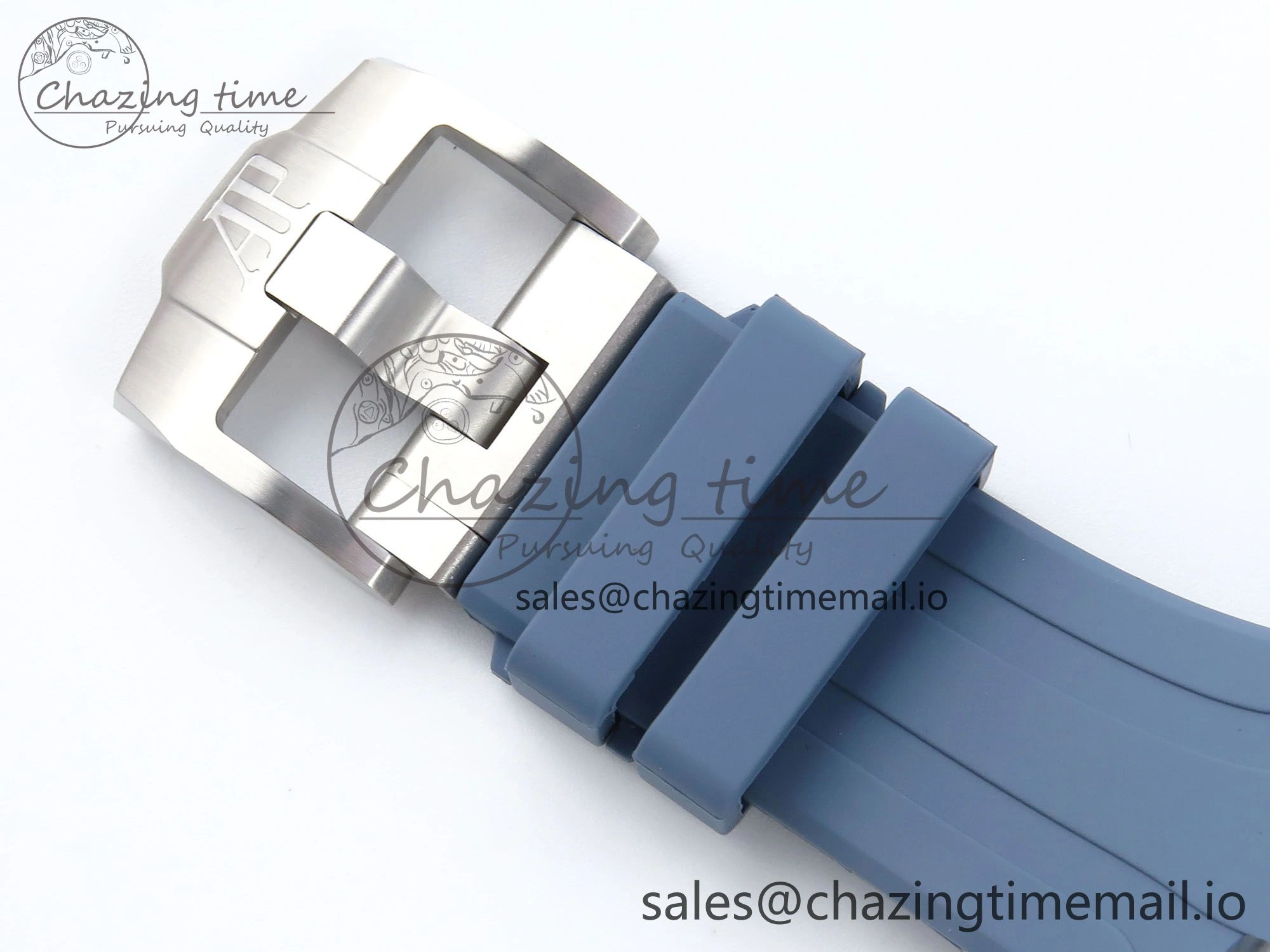 Royal Oak Offshore 43mm 15605SK APPF Best Edition Titanium Blue Dial on Blue Rubber Strap SA SunProtective 4277